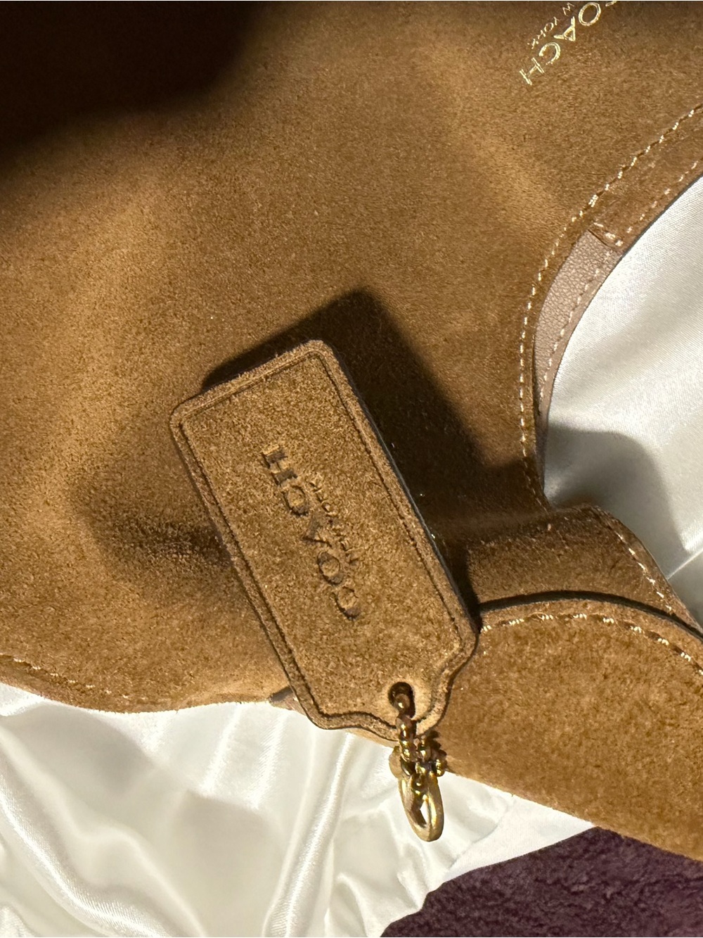 COACH Suede brooklyn bag 28 - Picture 4 of 6